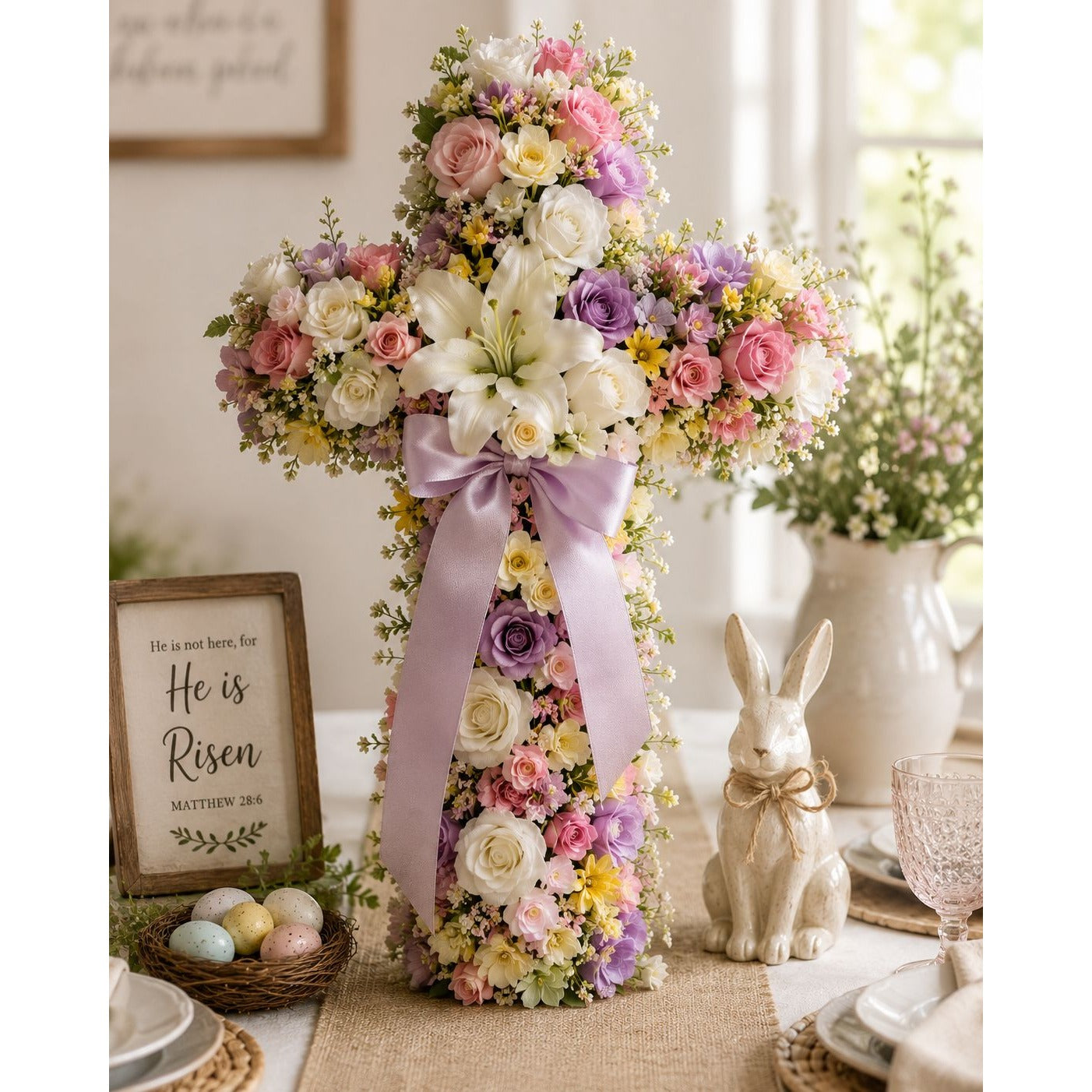 Set of 2 Wet Floral Foam Crosses 12 Inch Floral Cross Base Cemetery Memorial DIY Funeral Flowers Sympathy Arrangement Supplies