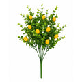 Faux Lemon Pick 12 Inch Artificial Lemon Stem Mini Lemon Greenery Farmhouse Decor French Country Floral Pick Wreath Supply DIY Craft
