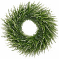 18 Inch Artificial Greenery Wreath, Faux Green Wreath, Year Round Front Door Decor, Twig Base Wreath, Farmhouse Centerpiece