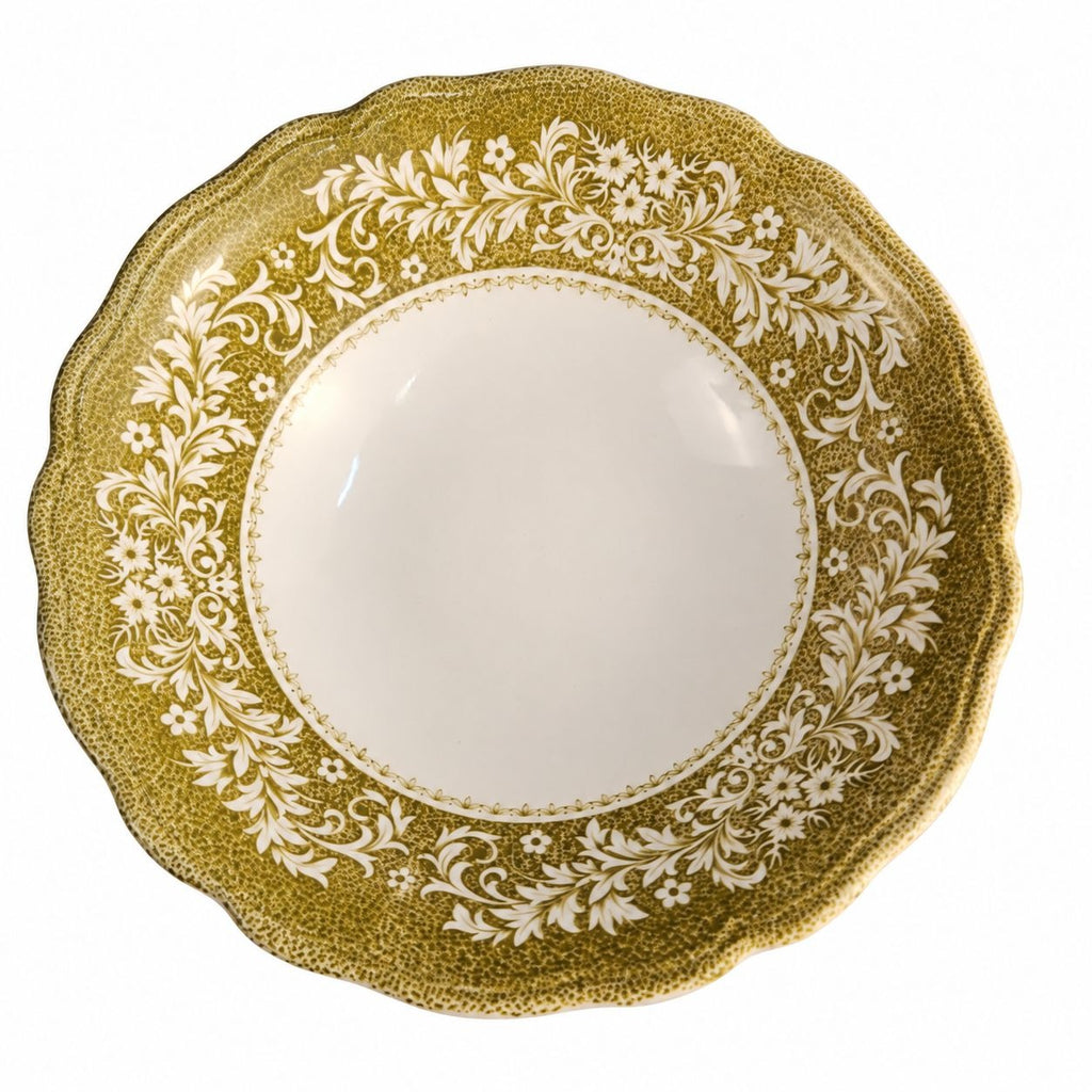 Royal Staffordshire Sherwood 8-Inch Green Floral Ironstone Serving Bowl
