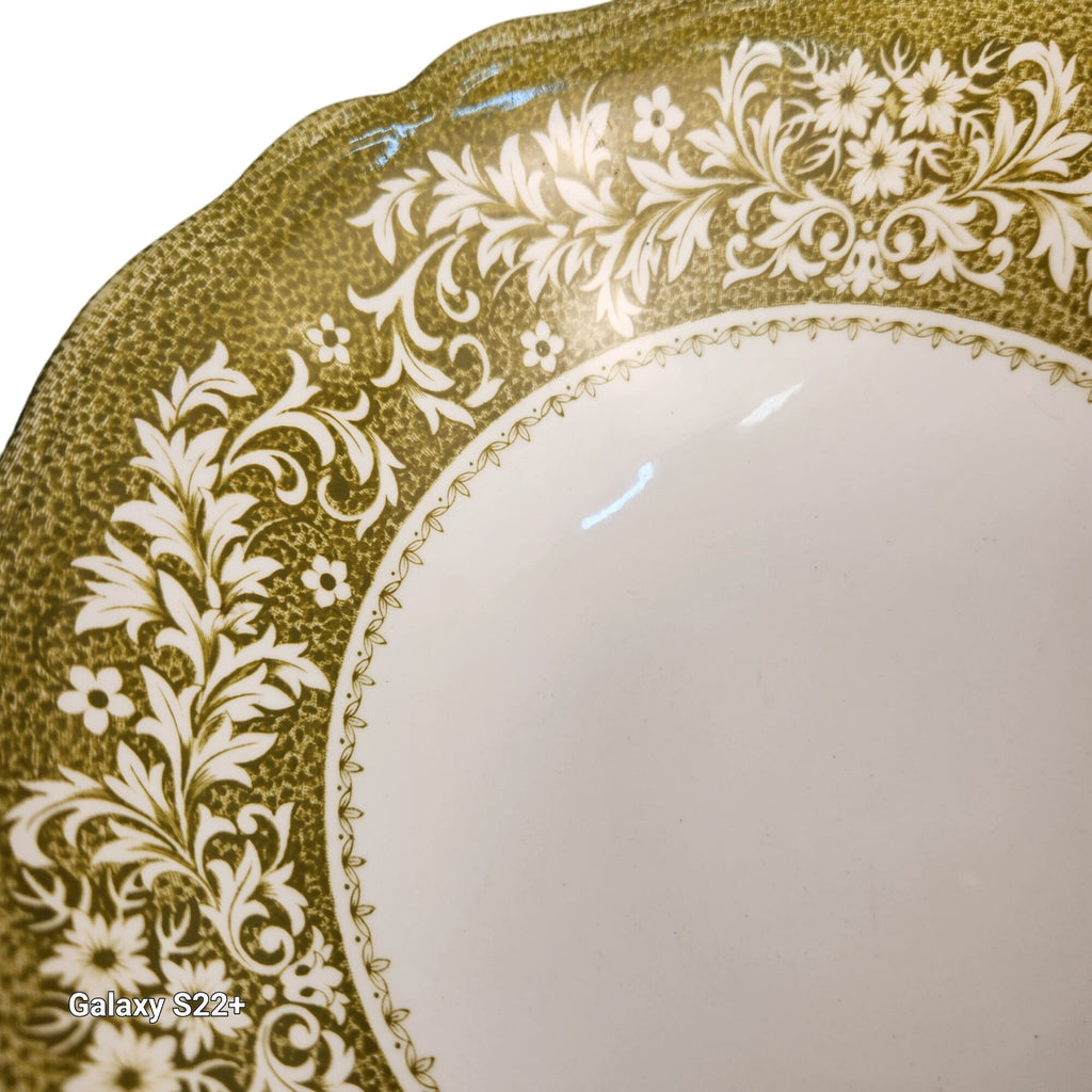 Royal Staffordshire Sherwood 8-Inch Green Floral Ironstone Serving Bowl