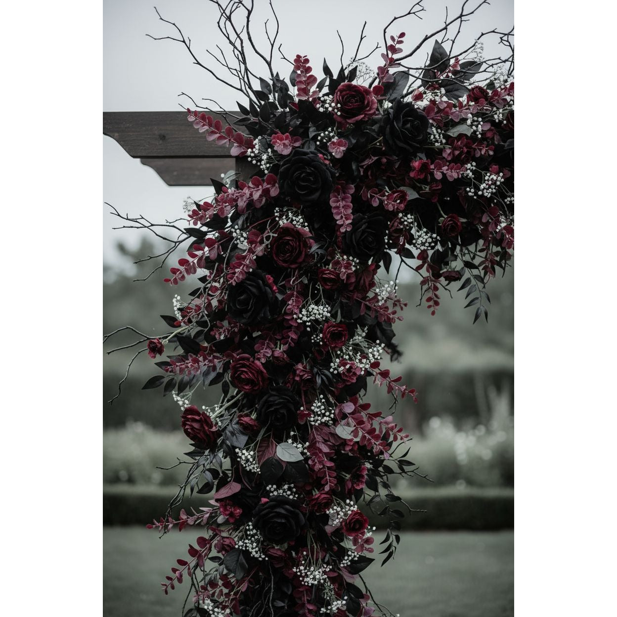 Plum Purple Eucalyptus Stems Set of 10, 14 Inch Burgundy Faux Greenery Picks for Fall Wreaths Halloween Decor