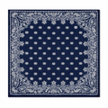 Wild Rag Scarf 26x26 Navy Blue Paisley Western Cowgirl Bandana Satin Polyester