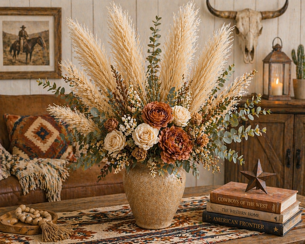 Wheat Beige Pampas Grass 3 Stem Faux Pampas Golden Beige Boho Decor Neutral Vase Filler Farmhouse Floral Stems Minimalist Decor