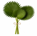 Artificial Fan Palm Leaves Set of 3 Real Touch Faux Palm Leaves Tropical Greenery Floral Arrangement Decor