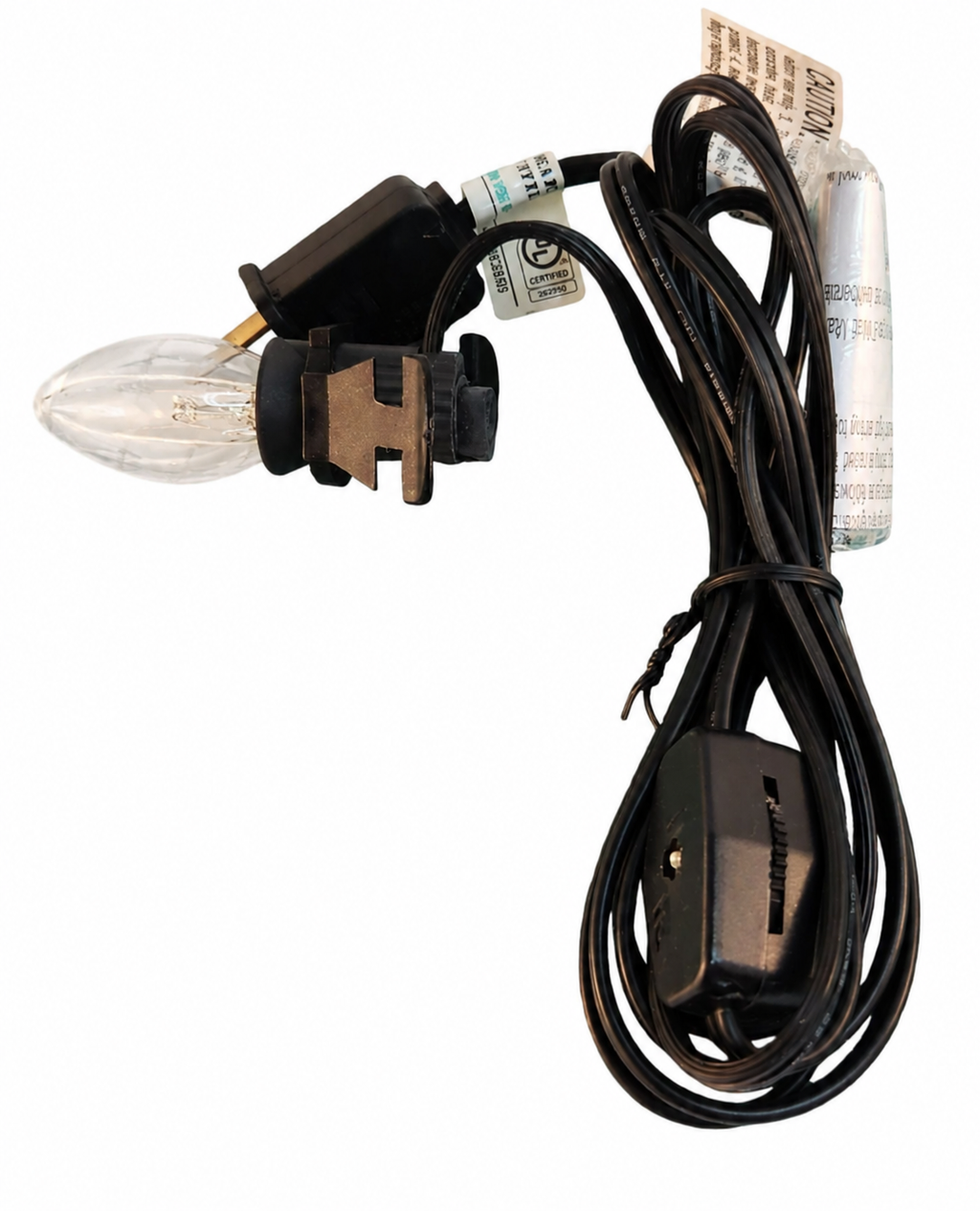 Replacement Cord for Lighted Houses Holiday Displays C7 Clear Yellow Glow Bulb