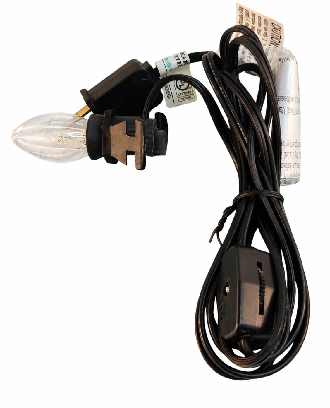 Replacement Cord for Lighted Houses Holiday Displays C7 Clear Yellow Glow Bulb