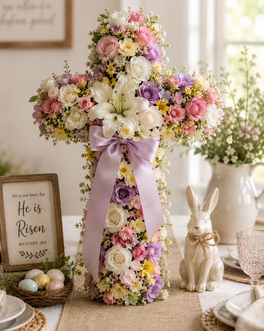 Set of 2 Wet Floral Foam Crosses 12 Inch Floral Cross Base Cemetery Memorial DIY Funeral Flowers Sympathy Arrangement Supplies
