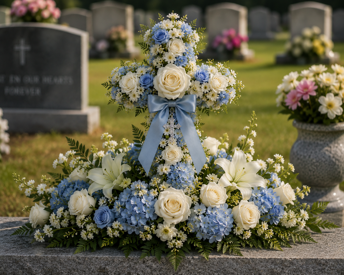Set of 2 Wet Floral Foam Crosses 12 Inch Floral Cross Base Cemetery Memorial DIY Funeral Flowers Sympathy Arrangement Supplies