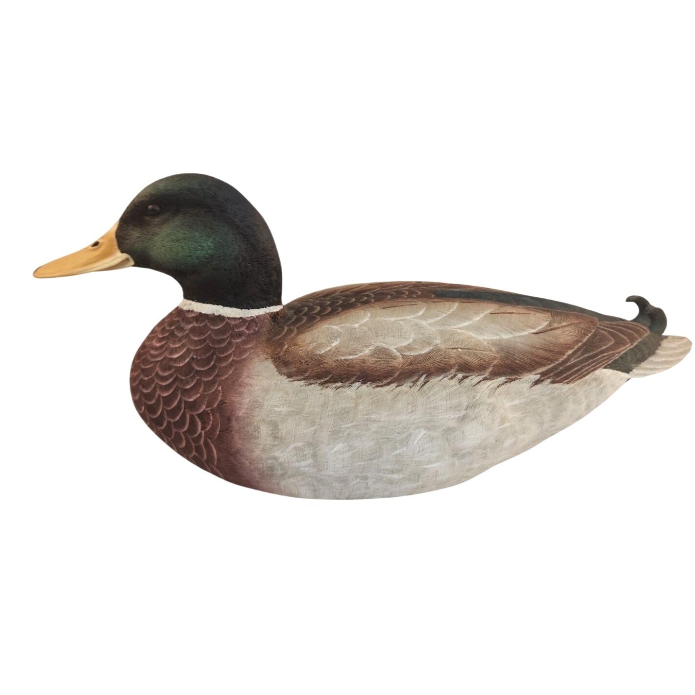 Vintage Bella Casa By Ganz Mallard Duck Figurine Cabin Lodge Resin Decor 2000