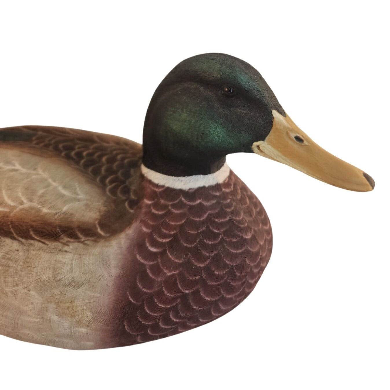 Vintage Bella Casa By Ganz Mallard Duck Figurine Cabin Lodge Resin Decor 2000