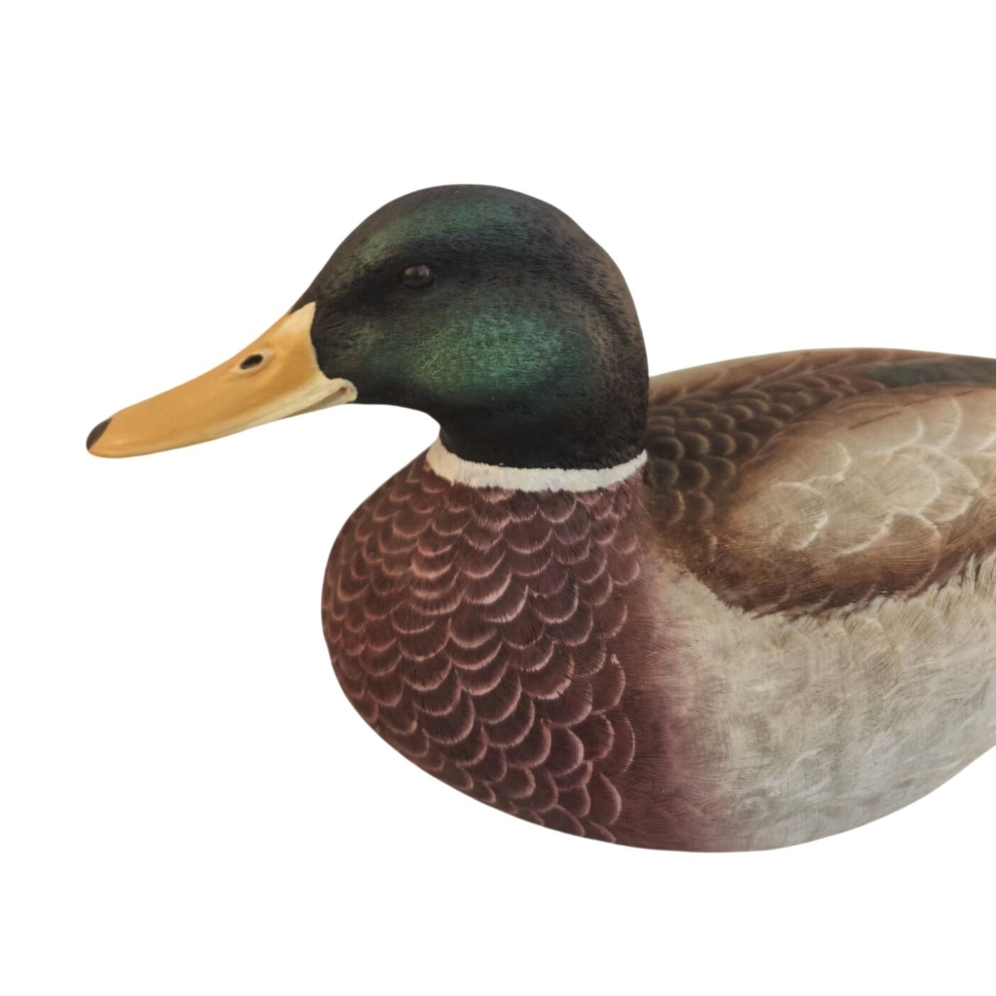 Vintage Bella Casa By Ganz Mallard Duck Figurine Cabin Lodge Resin Decor 2000