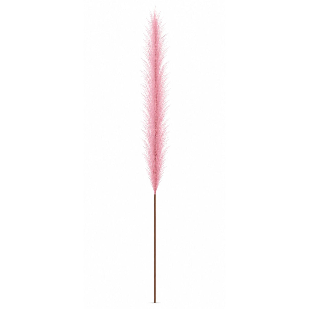 Artificial Pink Pampas Grass Filler Stems Set of 21 Wispy Faux Pampas Wedding Bouquet Vase Arrangement Blush Floral Decor 17 Inch