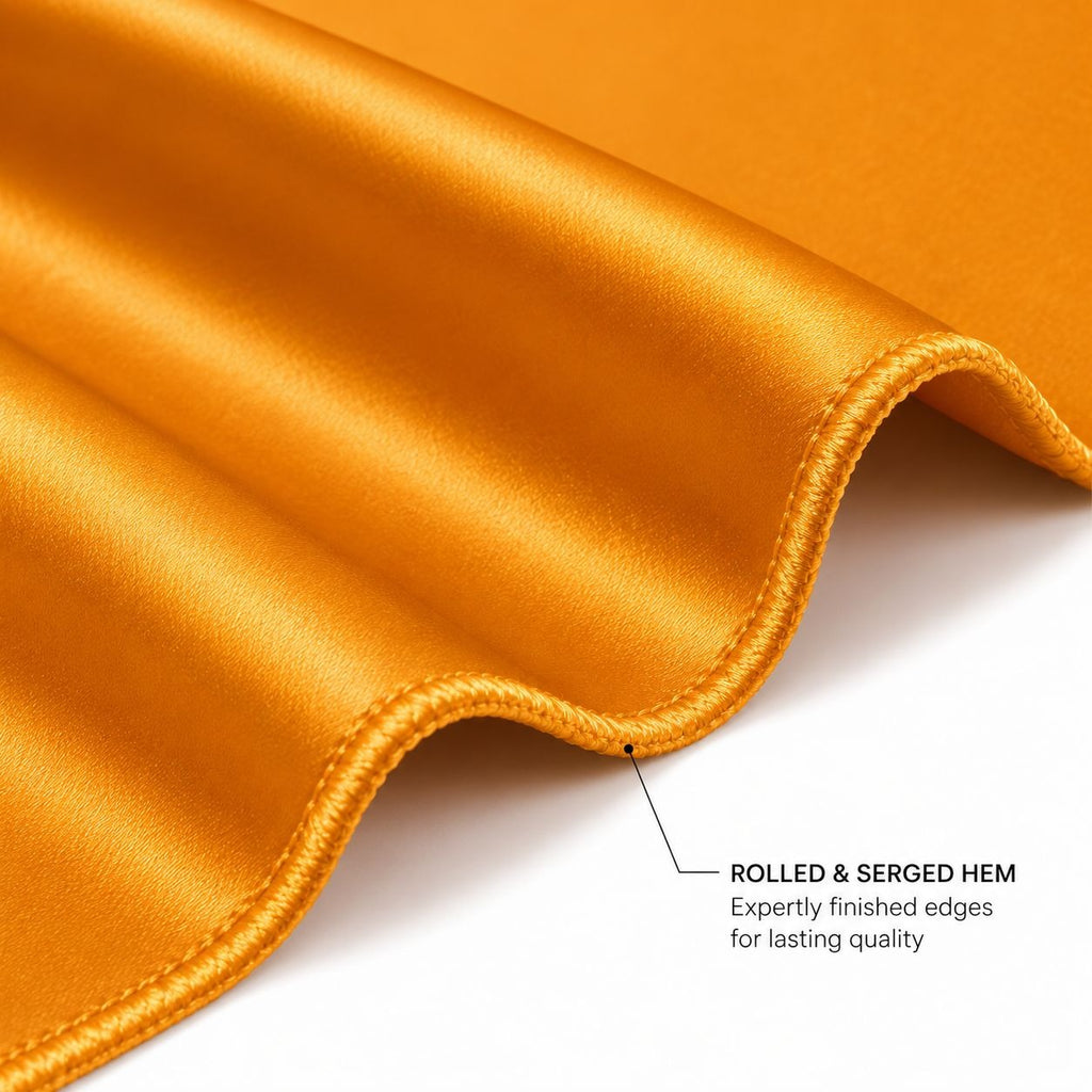 Gold Satin Pocket Square 9x9 Mens Wedding Suit Formal Handkerchief
