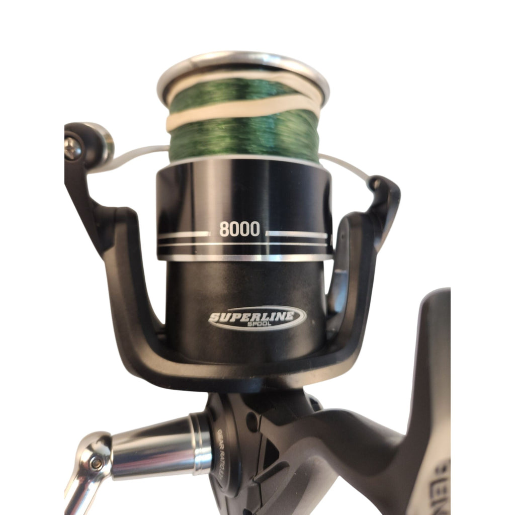 Penn Pursuit V Spinning Reel Size 8000 With Superline Spool HT-100 Drag 25lb Max