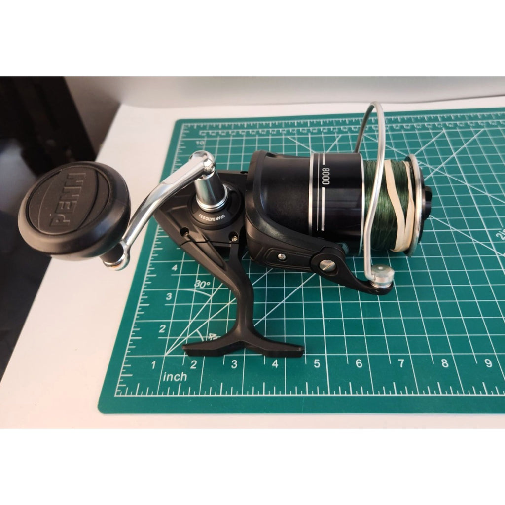 Penn Pursuit V Spinning Reel Size 8000 With Superline Spool HT-100 Drag 25lb Max