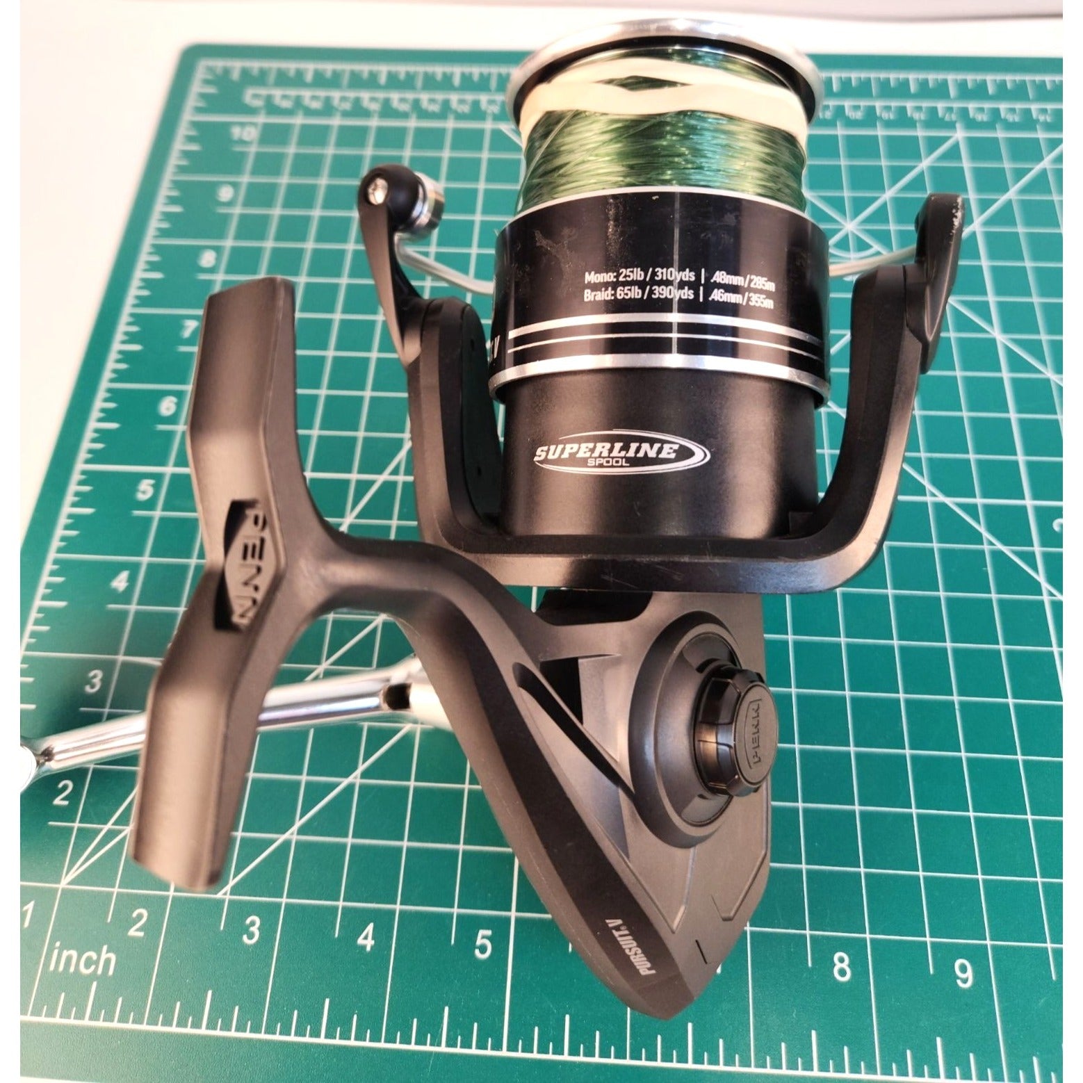 Penn Pursuit V Spinning Reel Size 8000 With Superline Spool HT-100 Drag 25lb Max