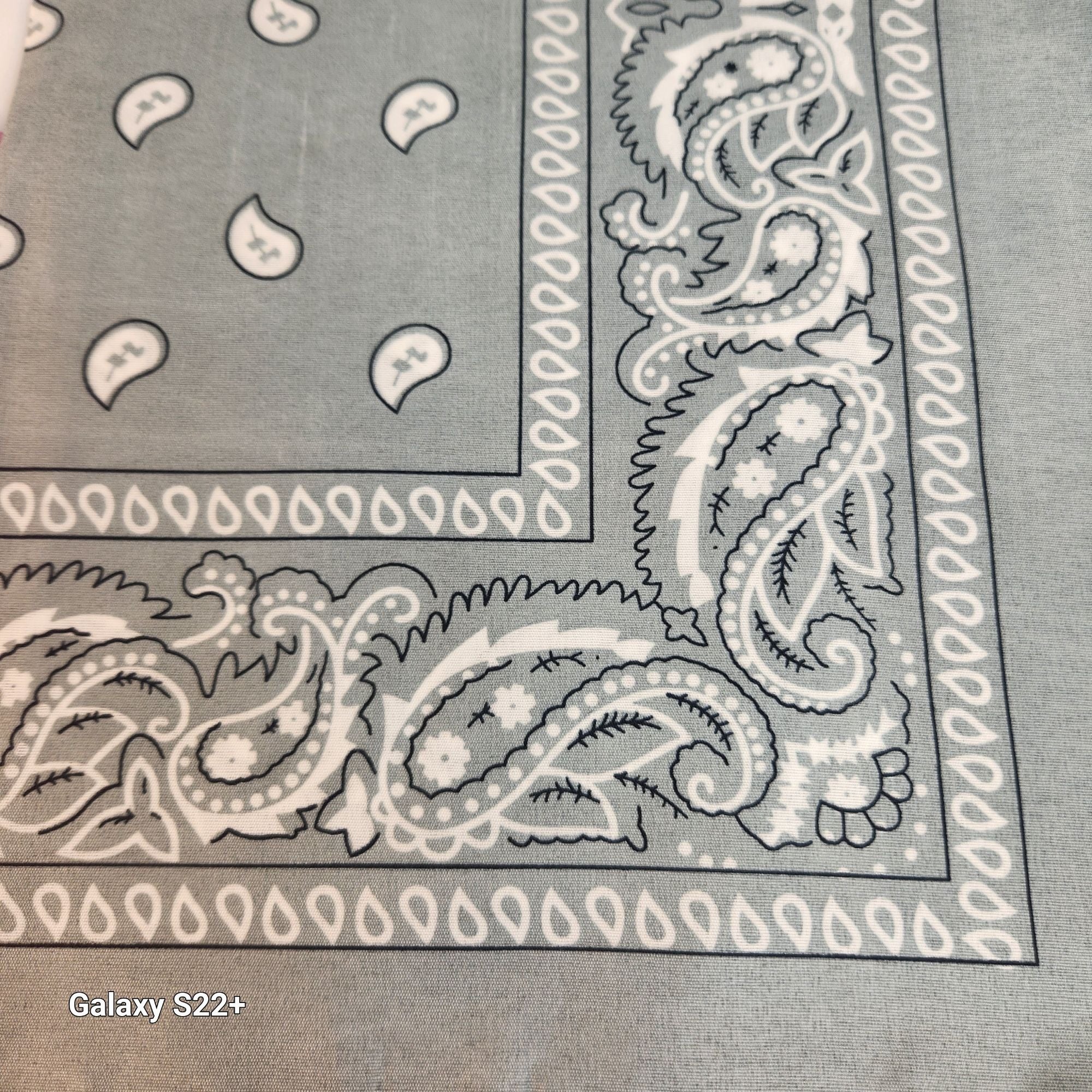 Bandanas 21x21" Western Cowboy Cowgirl - Pink Purple Gray Paisley Square Scarves 3 Pack