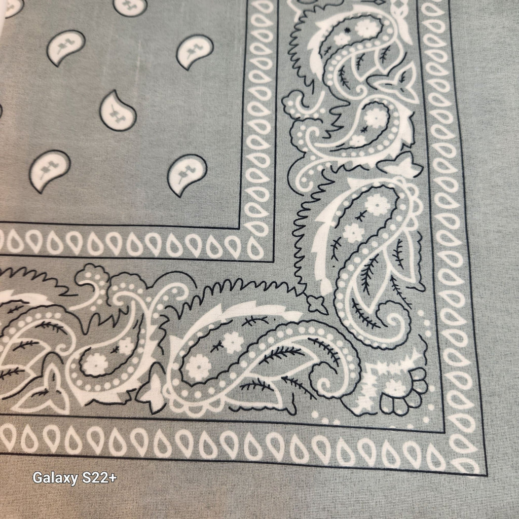 Bandanas 21x21" Western Cowboy Cowgirl - Pink Purple Gray Paisley Square Scarves 3 Pack