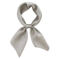 Light Gray Satin Scarf 19x19" Bandana Neckerchief Pocket Square Western Cowgirl