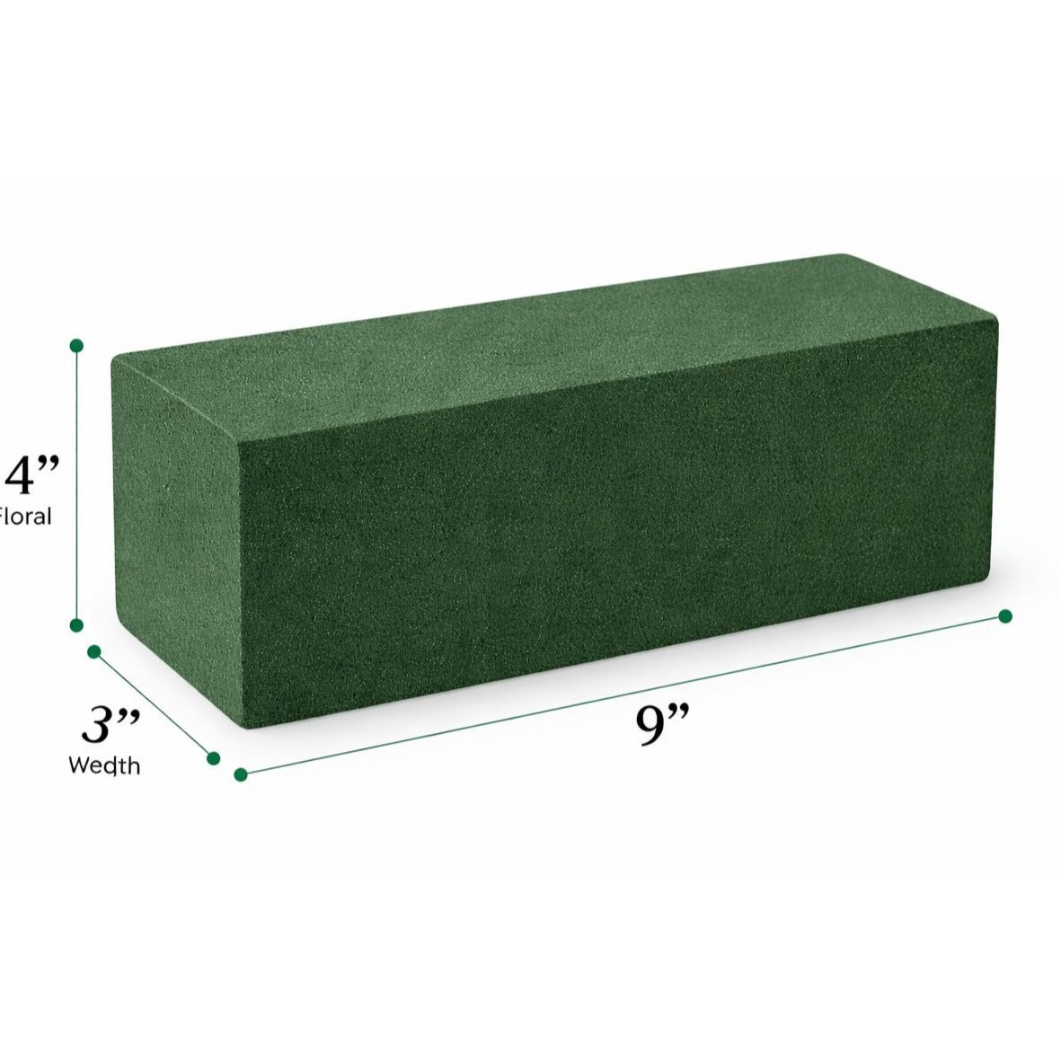 Wet Floral Foam Blocks 2 Pack – Green Foam for Fresh Flowers, Wedding & Event Centerpieces