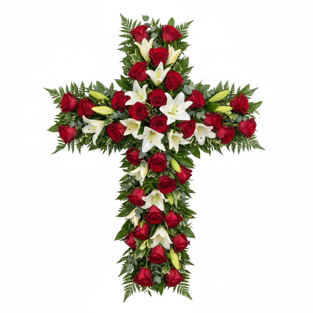 Green Wire Floral Wreath Cross Frames Set of 2 Small 7x16 Memorial Day Easter Christmas Craft Forms