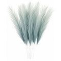 Smoky Teal Faux Pampas Grass Stems Blue Pampas Coastal Boho Wedding Decor Artificial Pampas 15 Inch Set of 25
