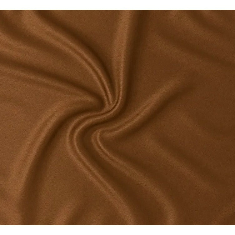 Brown Wild Rag Large Scarf 23x23 Inches Satin Western Accessory Cowgirl or Cowboy