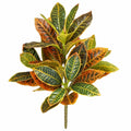 Artificial Croton Plant 13 Inch Real Touch Fall Foliage