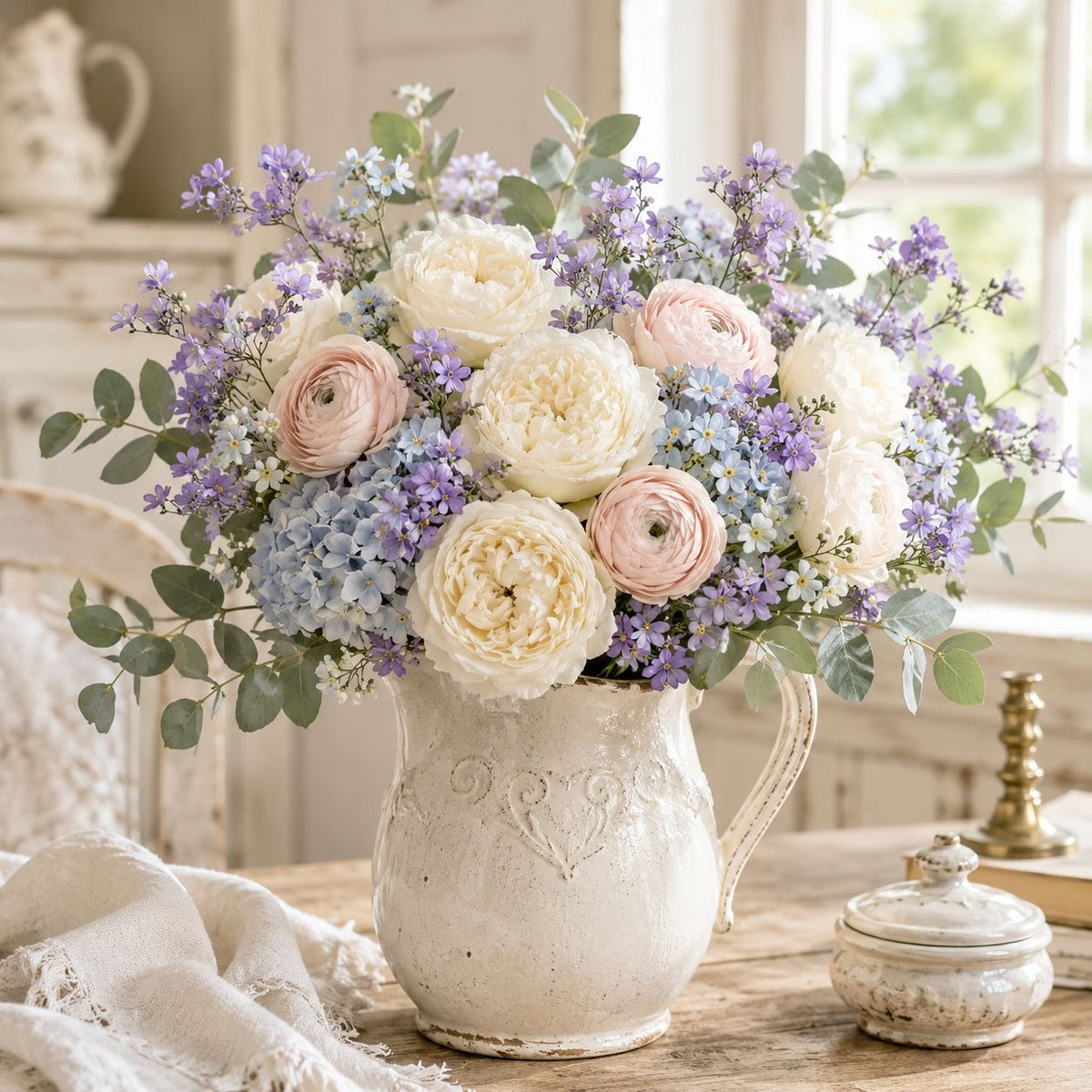 Lavender Wax Flower Style Stems Set of 2 26 Inch Faux Floral Filler Fall Wedding Bouquet Wreath Decor