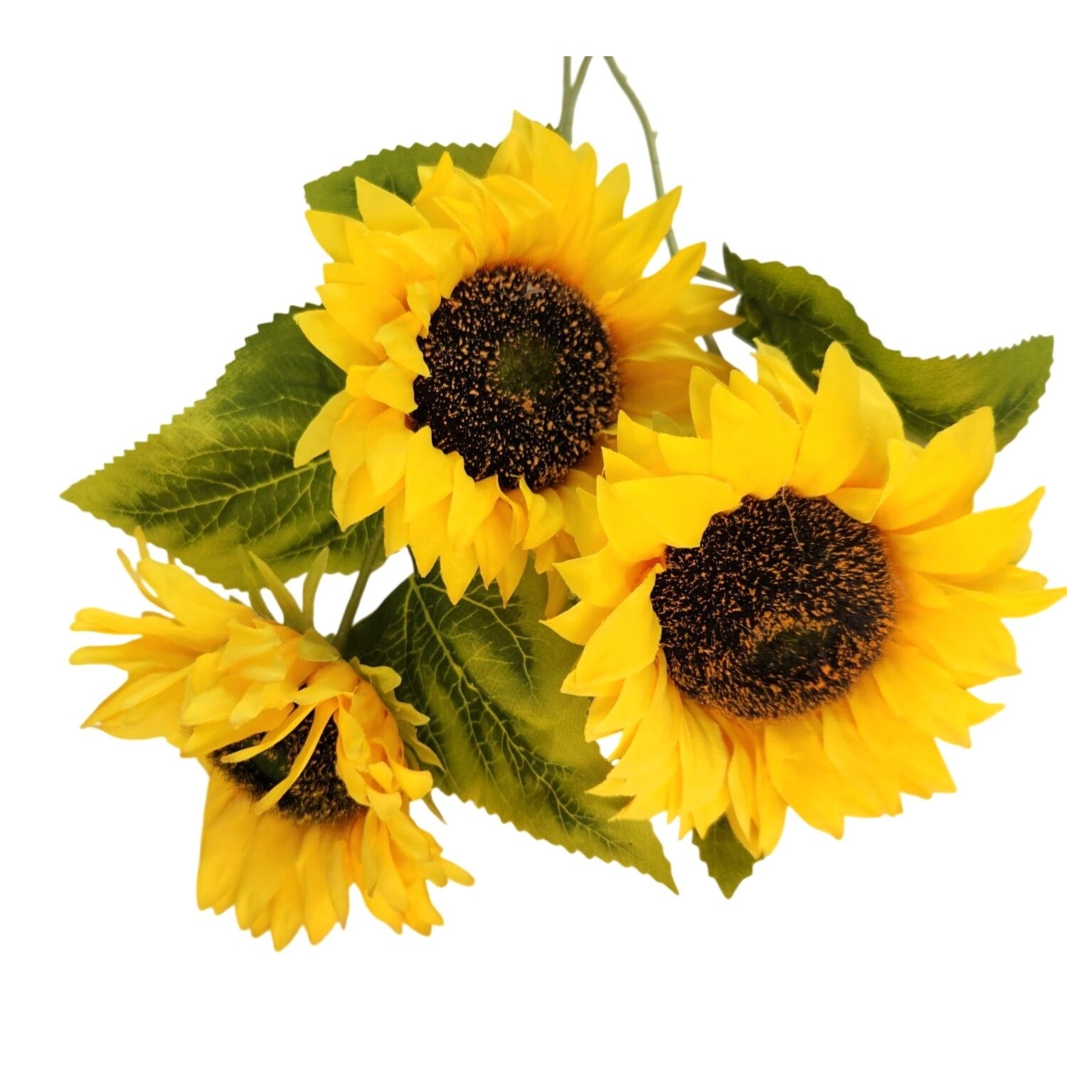 Artificial Sunflower Stems Set of 3 