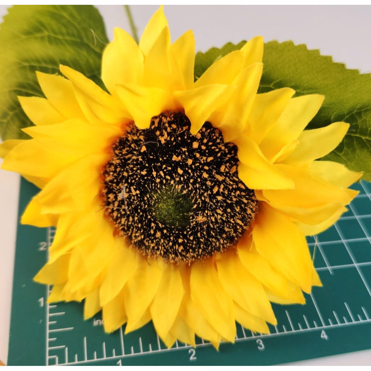 Artificial Sunflower Stems Set of 3 | Yellow Faux Sunflowers | Farmhouse Decor Floral | Silk Flowers for Wedding Summer Decor
