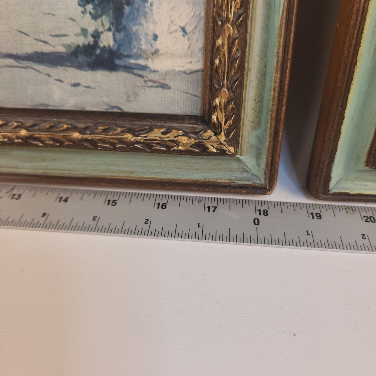 Vintage 1970s Hubert Robert Print Set, 3 Piece French Garden Lithographs, Hollywood Regency Wall Art, Green Gold Frames