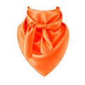 Orange Wild Rag Large Scarf 35x35" Satin Western Accessory Cowgirl or Cowboy