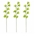 Light Green Artificial Sweet Pea Stems Set of 3 24 Inch Faux Silk Flowers Summer Wedding Floral Decor