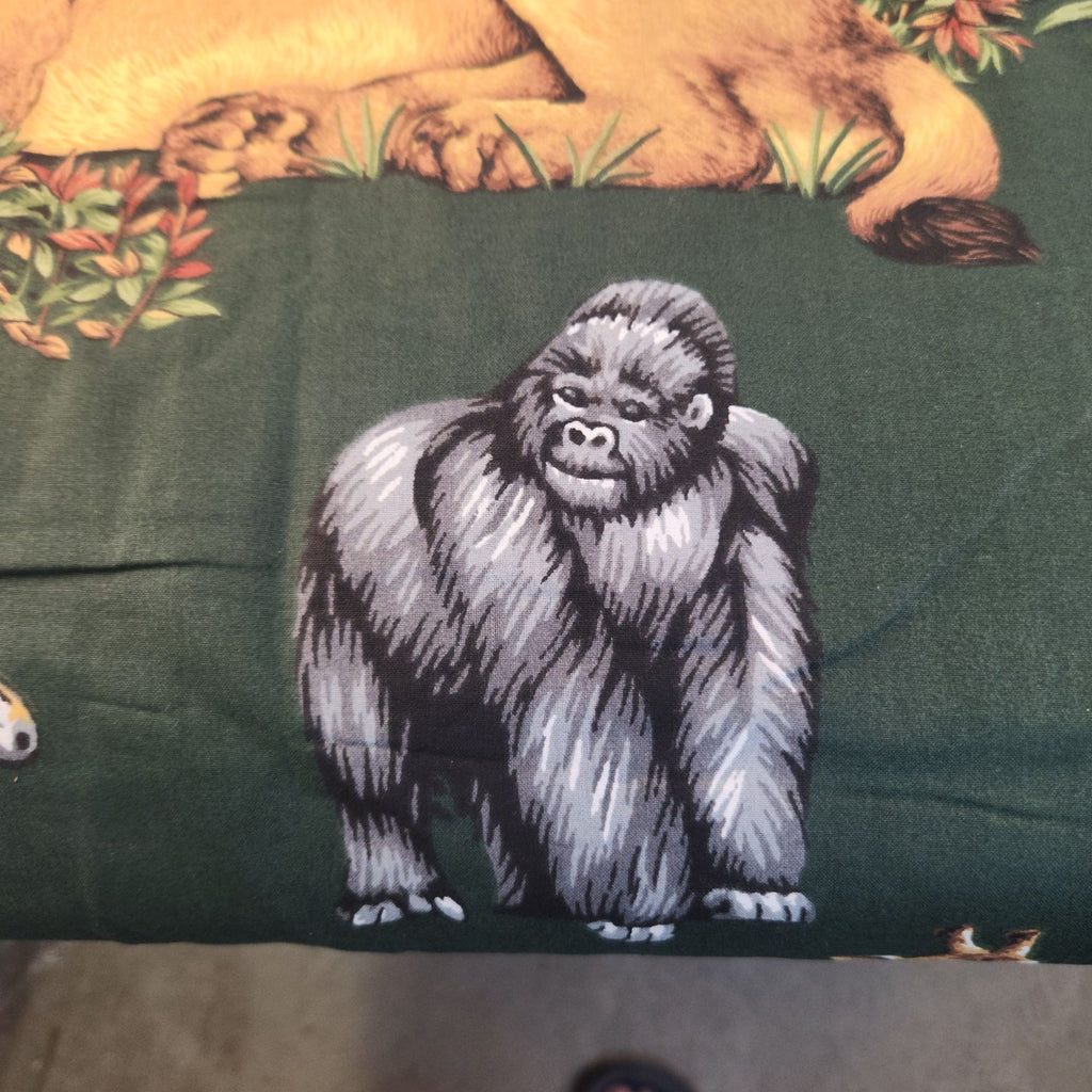 Vintage Safari Cotton Fabric, 4 Yards, Hunter Green, 44 Inch Wide