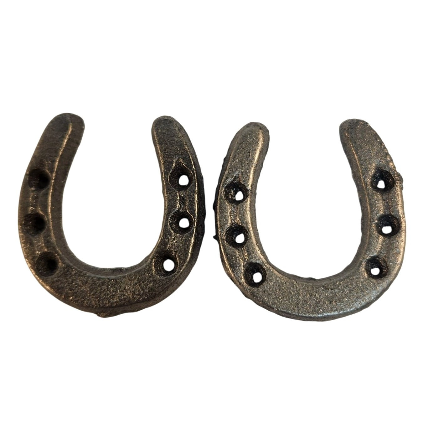 Rustic Iron Horseshoes Western Home Decor Farmhouse Wall Accent Lucky Charm Gift Cowboy Lodge Decor Set of 2
