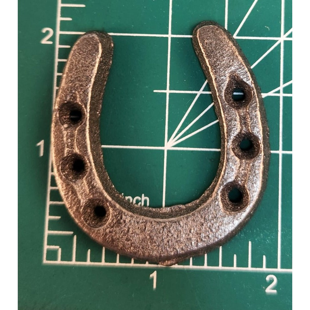 Rustic Iron Horseshoes Western Home Decor Farmhouse Wall Accent Lucky Charm Gift Cowboy Lodge Decor Set of 2