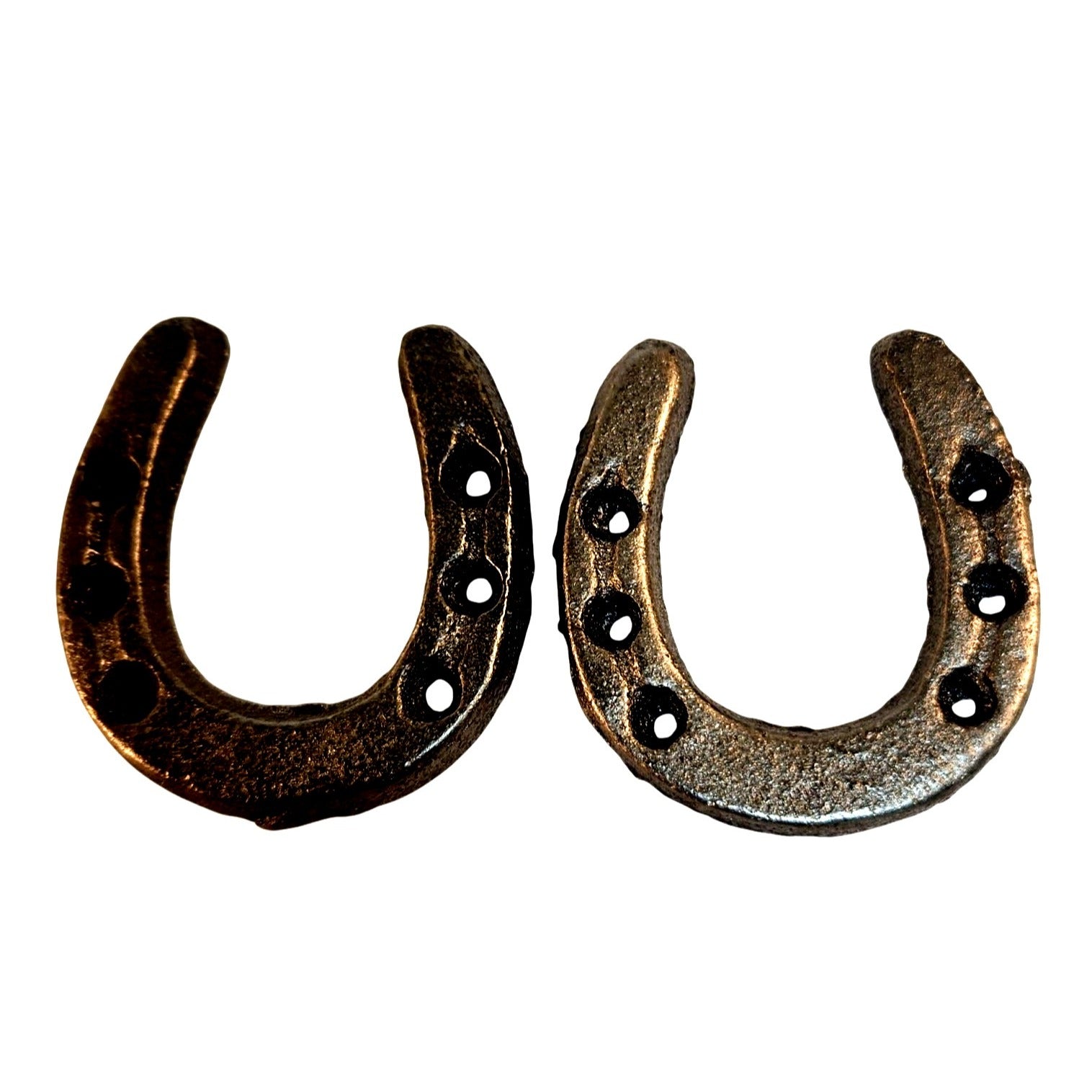 Rustic Iron Horseshoes Western Home Decor Farmhouse Wall Accent Lucky Charm Gift Cowboy Lodge Decor Set of 2