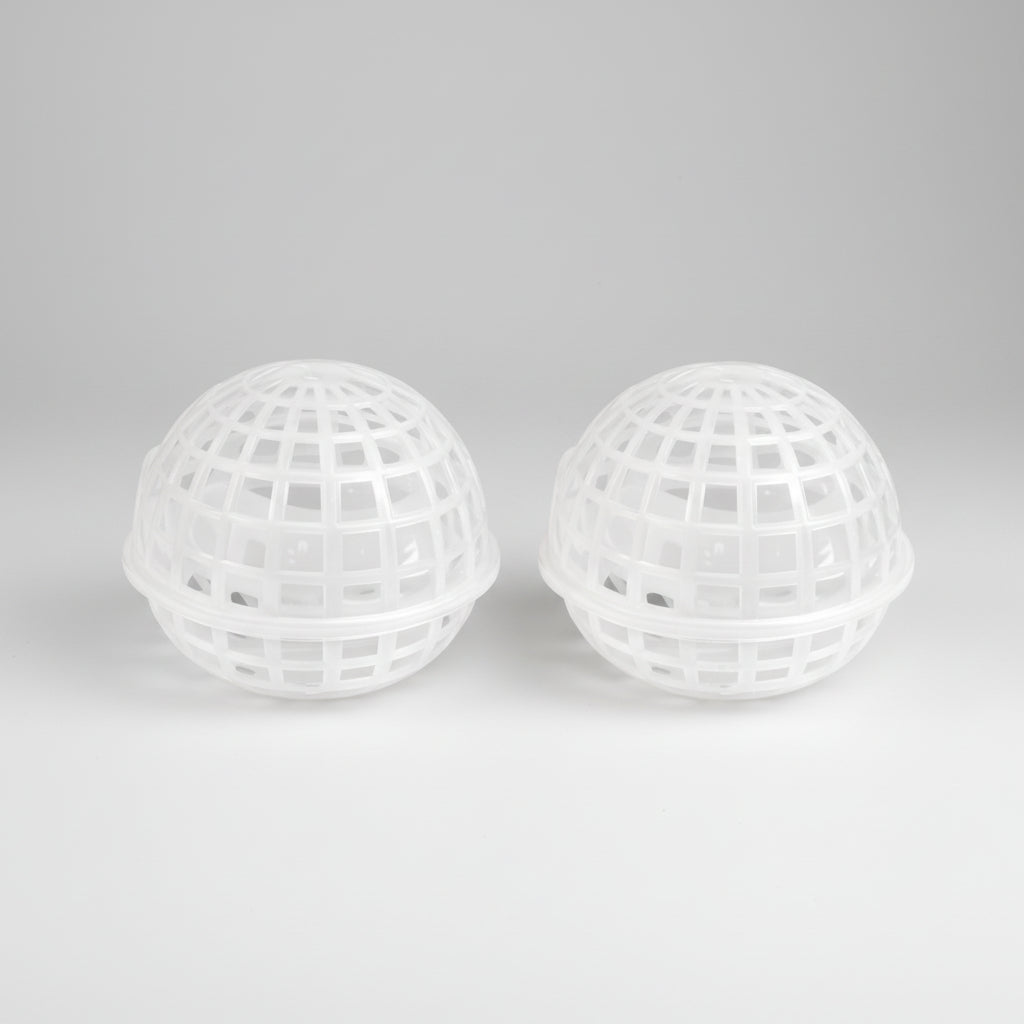 Clear Plastic Sphere Plant Basket 5 Inch | Orchid Basket Planter | Hanging Epiphyte Pot | Ventilated Root Basket | Modern Plant Decor