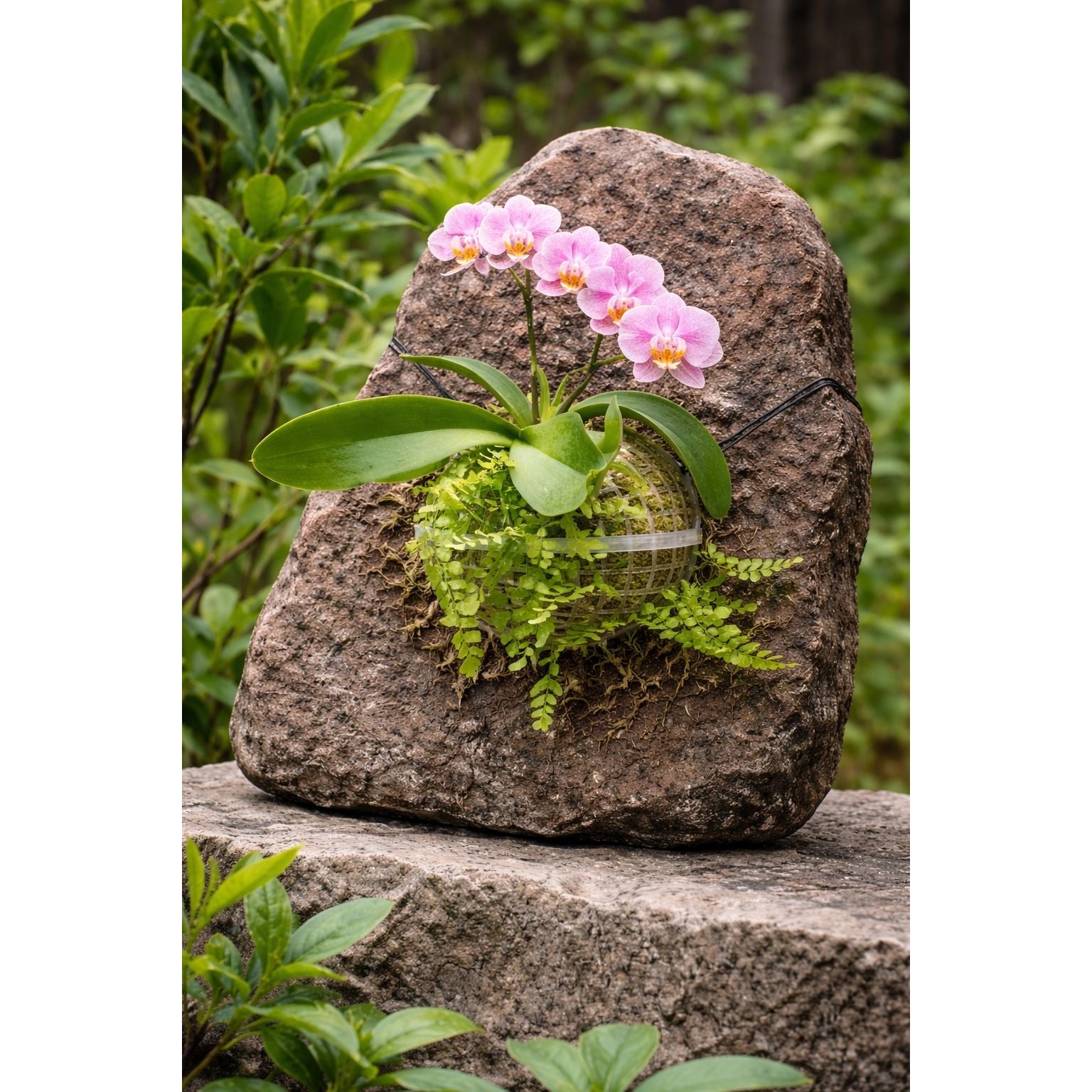 Clear Plastic Sphere Plant Basket 5 Inch Set of 2 | Orchid Hanging Epiphyte Ventilated Root Pot