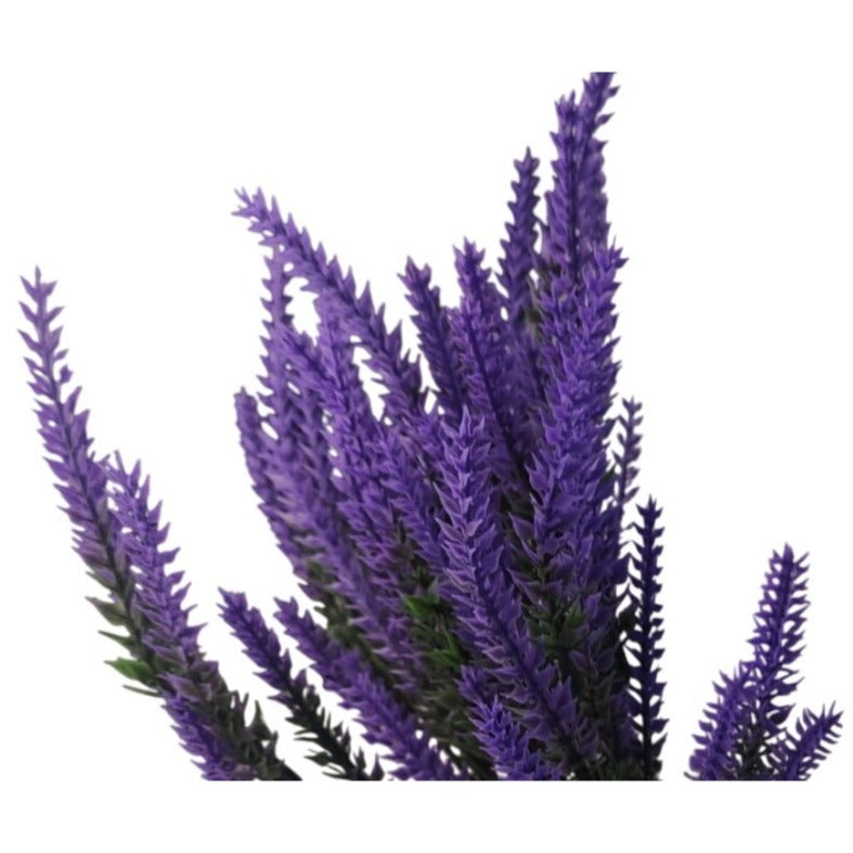 Purple Faux Lavender Stems Set of 2 | Artificial Salvia Flowers | Faux Greenery Picks | French Country Farmhouse Decor