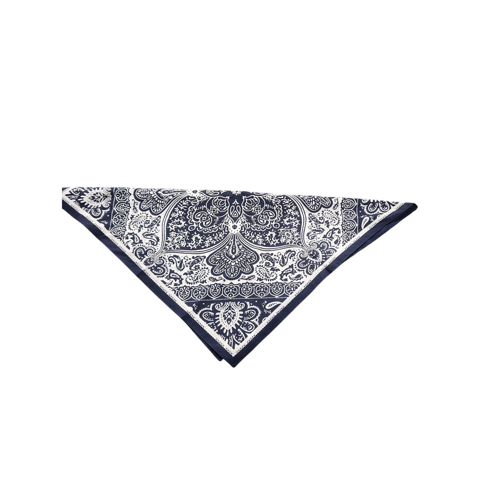 Cotton Bandanas Paisley Print Handkerchiefs 3-Pack Black/Gray/Navy 22" sq Unisex
