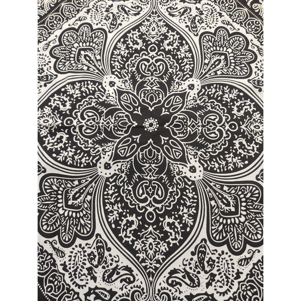 Cotton Bandanas Paisley Print Handkerchiefs 3-Pack Black/Gray/Navy 22" sq Unisex