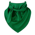 Wild Rag Scarf Green 35x35" Western Cowgirl Satin Neck Scarf
