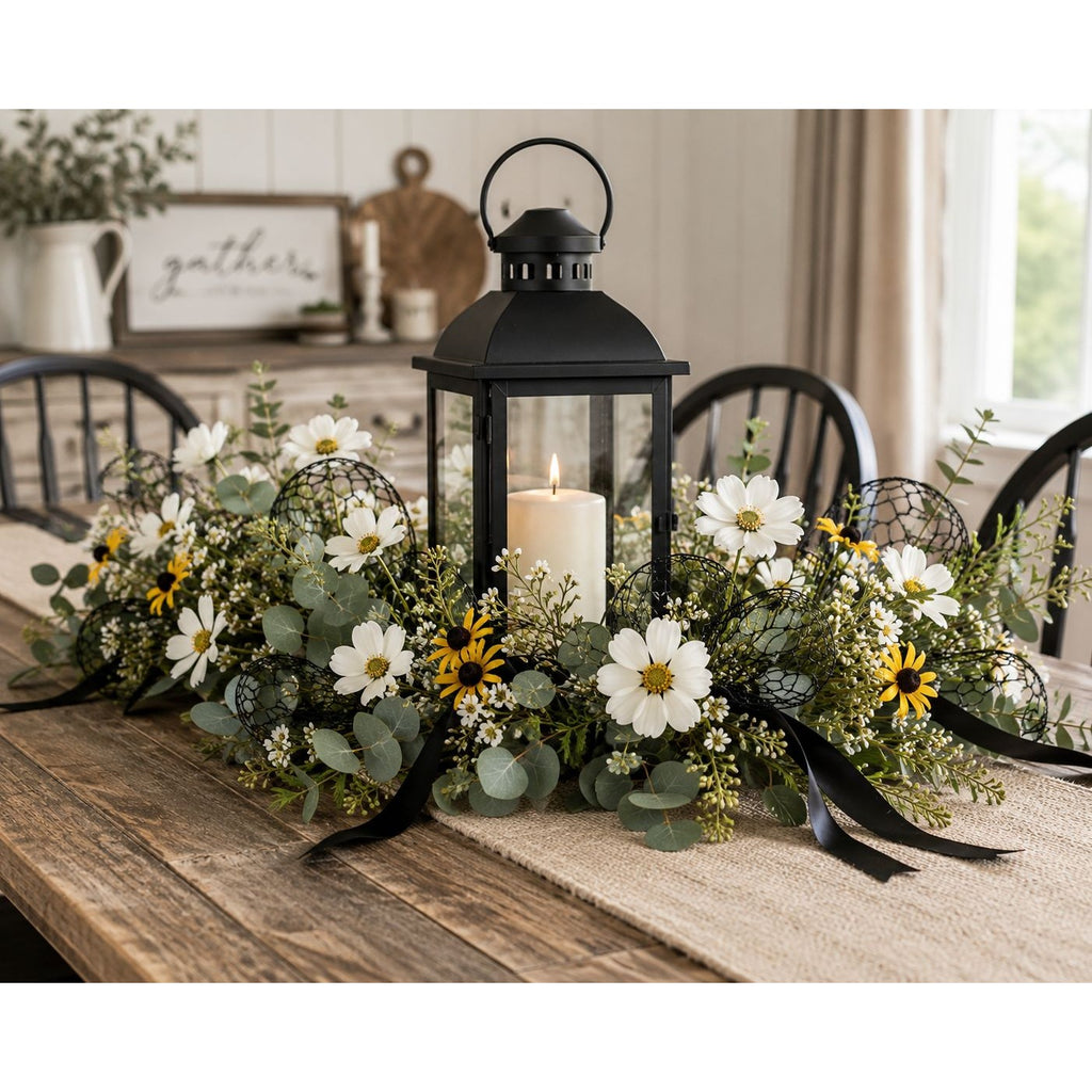 Black Decorative Chicken Wire Roll 4 Inch x 9.5 Foot Floral Wire Wreath Making DIY Crafts Wedding Decor Floral Arrangements