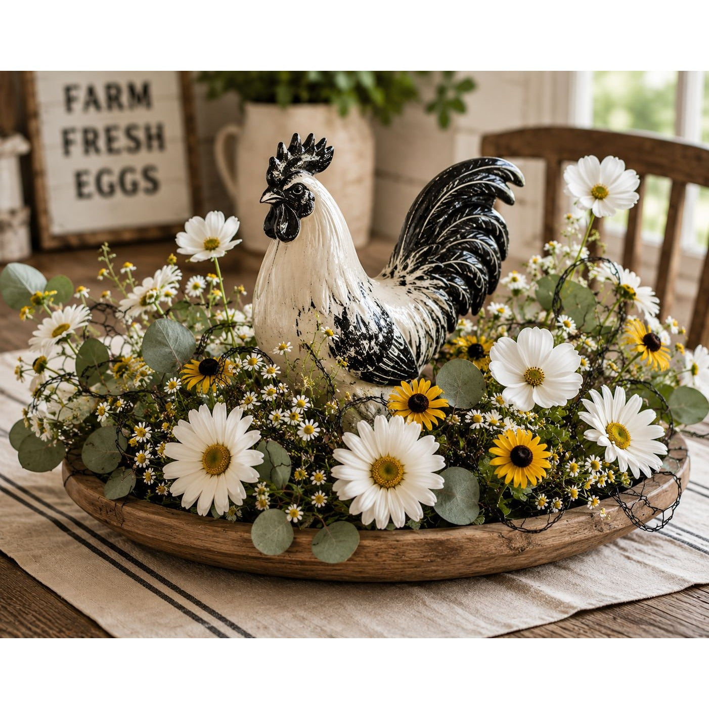 Black Decorative Chicken Wire Roll 4 Inch x 9.5 Foot Floral Wire Wreath Making DIY Crafts Wedding Decor Floral Arrangements