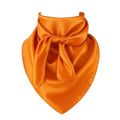 Orange Wild Rag Scarf 23x23" Satin Western Accessory Cowgirl or Cowboy