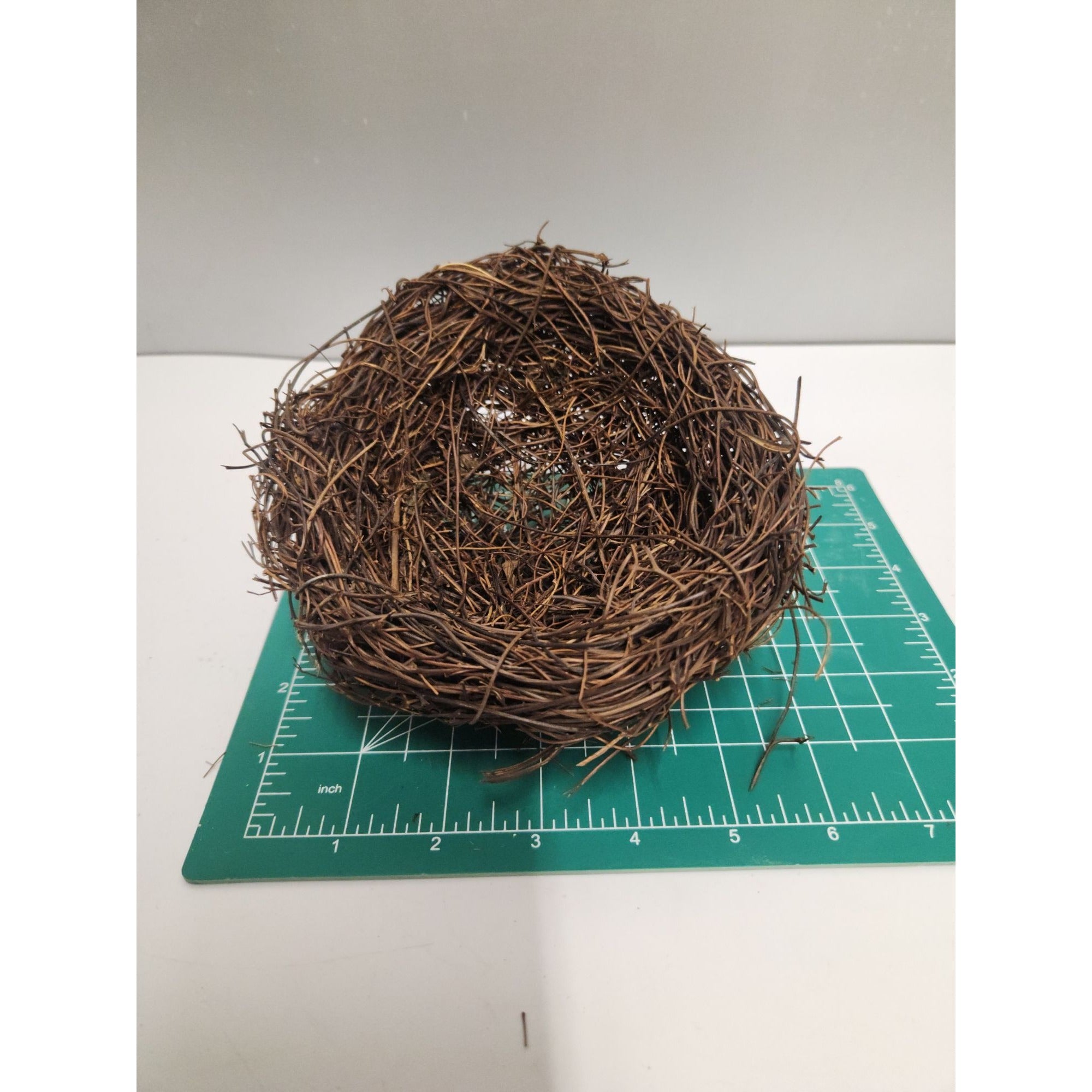 Rustic Twig Bird Nest 6 Inch Natural Handcrafted Nest Farmhouse Spring Decor