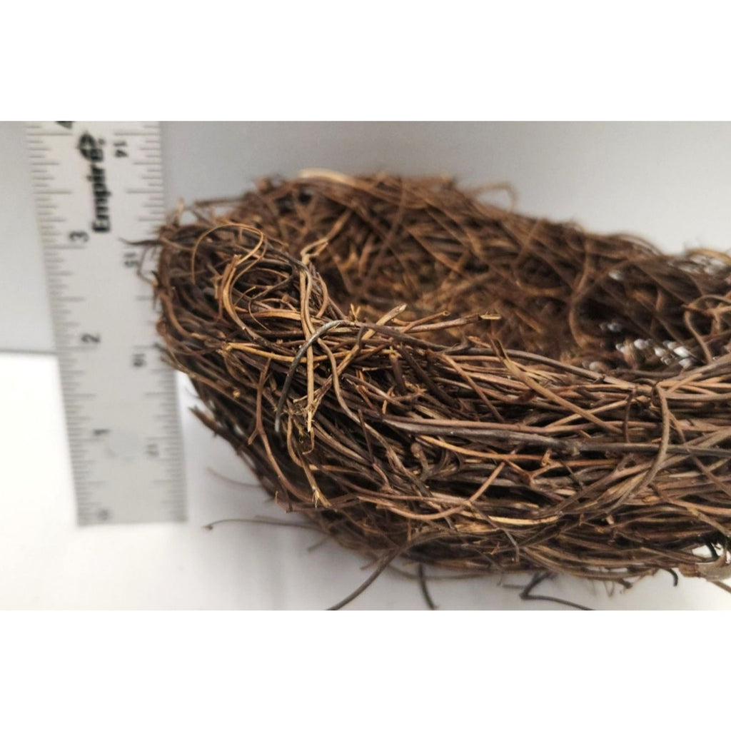 Rustic Twig Bird Nest 6 Inch Natural Handcrafted Nest Farmhouse Spring Decor